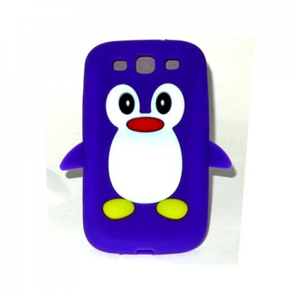 Wholesale Samsung Galaxy S3 / i9300 3D Penguin Case (Purple)